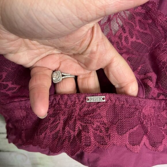 PINK Victoria's Secret Purple Lace Trim Bralette - Picture 6 of 6